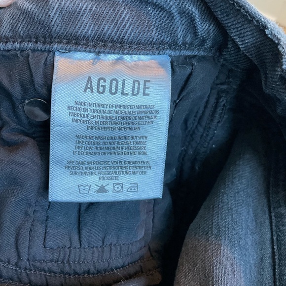 Agolde slim straight black denim - Picture 5 of 6